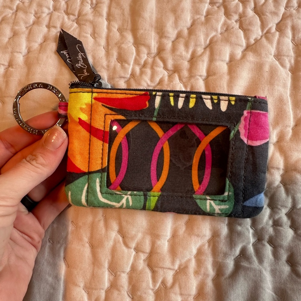 Vera Bradley Multicolor Patterned Keychain Wallet